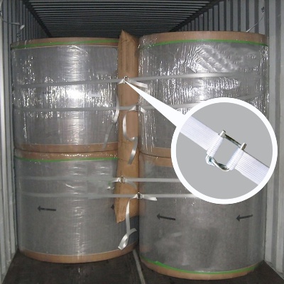 Polyester fibre strapping